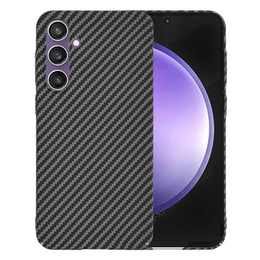 Trden TPU ovitek Techsuit "Carbonite FiberShell" za Samsung Galaxy S23 FE - black
