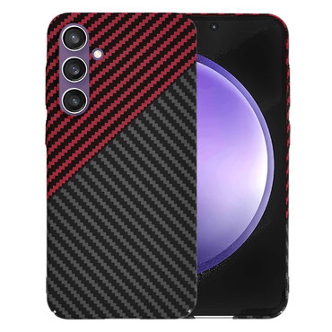 Trden TPU ovitek Techsuit "Carbonite FiberShell" za Samsung Galaxy S23 FE - red vortex
