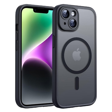 Hibridni ovitek "PureFrost MagSafe" za iPhone 14 - black