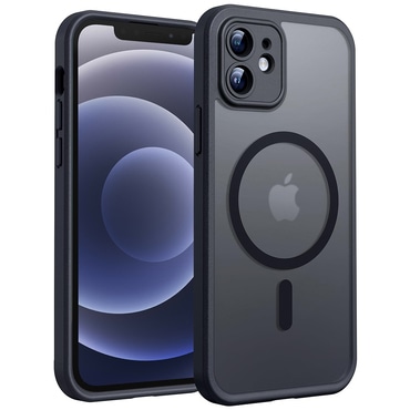 Hibridni ovitek "PureFrost MagSafe" za iPhone 12 - black