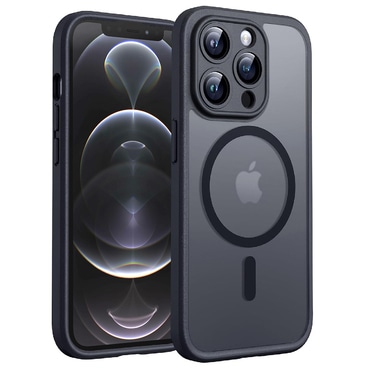 Hibridni ovitek "PureFrost MagSafe" za iPhone 12 Pro - black