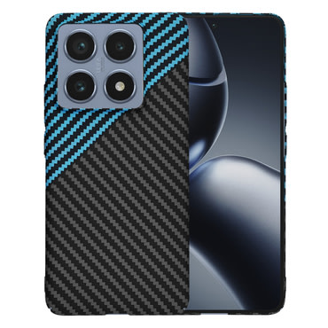 Trden TPU ovitek Techsuit "Carbonite FiberShell" za Xiaomi 14T Pro - blue pulse