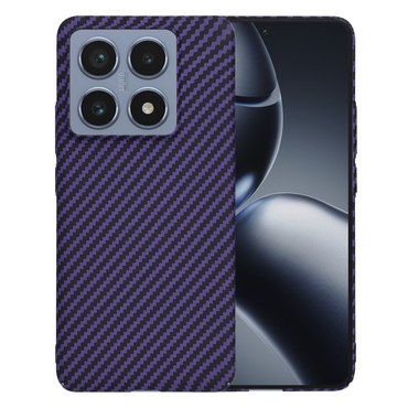 Trden TPU ovitek Techsuit "Carbonite FiberShell" za Xiaomi 14T Pro - purple