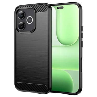 TPU gel ovitek "Brushed Carbon" za Honor 600 Lite - črn