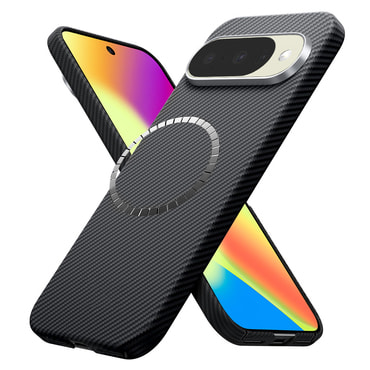 Premium ovitek Techsuit Aramid Fiber z MagSafe podporo za Google Pixel 10 / Pixel 10 Pro - black