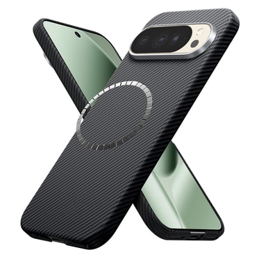 Premium ovitek Techsuit Aramid Fiber z MagSafe podporo za Google Pixel 10 Pro XL - black