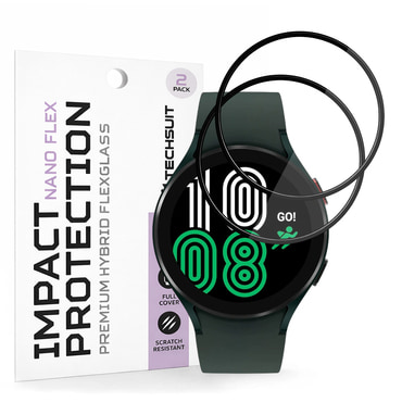 2-Pack zaščitnih folij 3D Full Body Techsuit "Nano Flex" za Samsung Galaxy Watch4 44mm