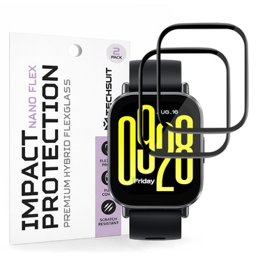 2-Pack zaščitnih folij 3D Full Body Techsuit "Nano Flex" za Xiaomi Redmi Watch 5 Active