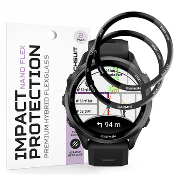 2-Pack zaščitnih folij 3D Full Body Techsuit "Nano Flex" za Garmin Forerunner 970 / Forerunner 570 47mm