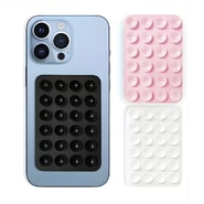 Silikonsko držalo za telefon s 24 priseski - black