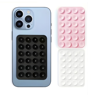 Silikonsko držalo za telefon s 24 priseski - black