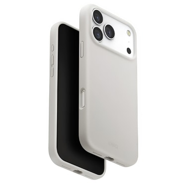 Premium ovitek UNIQ "Lino MagClick™" za iPhone 17 Pro Max - Mist Grey