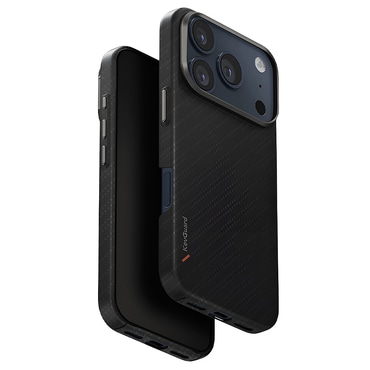 Premium ovitek UNIQ "Keva Aramid™" iz aramidnih vlaken za iPhone 17 Pro - Graphite Trace