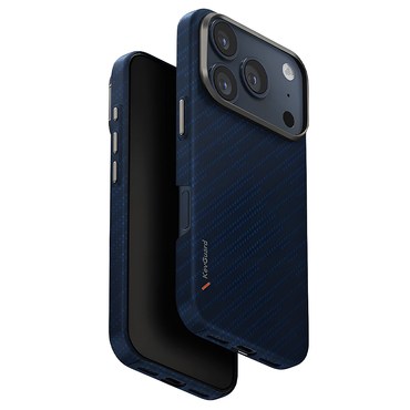 Premium ovitek UNIQ "Keva Aramid™" iz aramidnih vlaken za iPhone 17 Pro Max - Frosted Denim