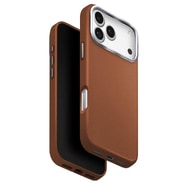 Premium ovitek UNIQ "Lyden Leatherette Case™" iz umetnega usnja za iPhone 17 Pro - Brown