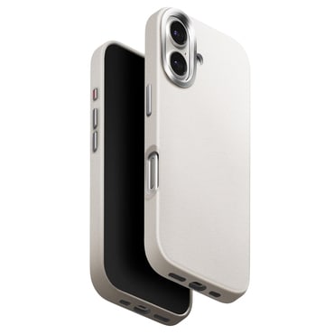 Premium ovitek UNIQ "Lyden Leatherette Case™" iz umetnega usnja za iPhone 17 - Gray