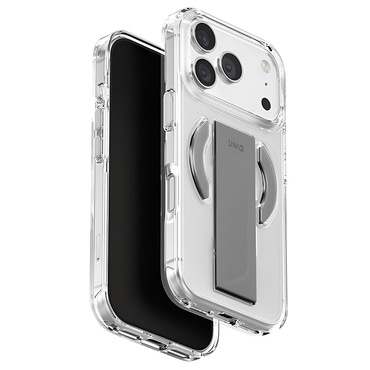 Premium ovitek UNIQ "Heldro Air MagClick™" za iPhone 17 Pro Max - Clear / Gray
