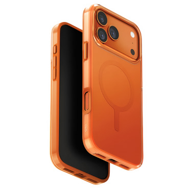 Premium ovitek UNIQ "Clario MagClick™" za iPhone 17 Pro - Orange