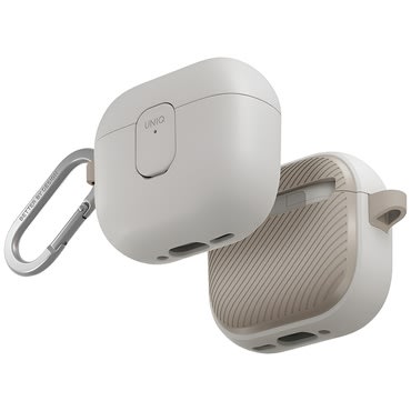 Premium ovitek UNIQ "Clyde Series™" za AirPods 4 - Gray / Beige