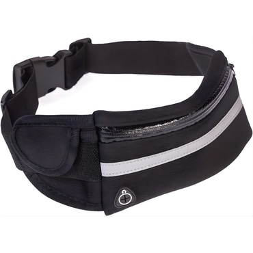 Tekaški pas za telefon, bidon, denarnico, slušalke in še kaj