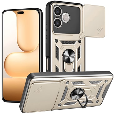 Ovitek Techsuit "CamGuard pro" za Honor 600 Lite - zlat