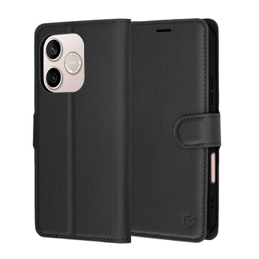 Etui Techsuit "Leather Folio" za Honor 600 Lite - črn