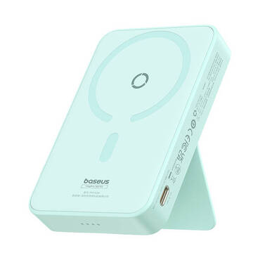 Power bank Baseus "MagPro Magnetic" 5000mAh 20W z MagSafe in Type-C kablom - mint