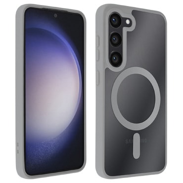 Hibridni ovitek "PastelMag" z magnetom MagSafe za Samsung Galaxy A57 - titanium gray