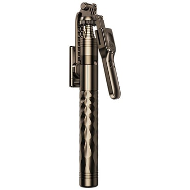 Selfie stick Techsuit "K28" z Bluetooth daljincem, zložljiv, 175cm - črn