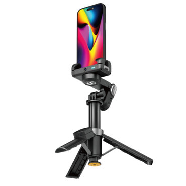 Gimbal stabilizator M3 Pro Mini - stabilizator z AI sledenjem, RGB lučjo in teleskopsko palico - black