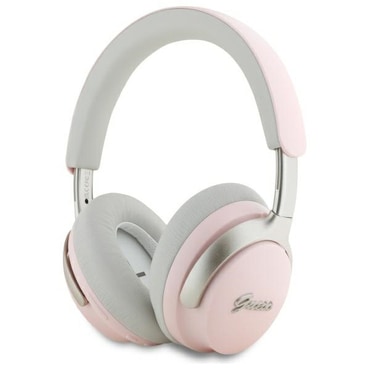 Bluetooth Over-Ear slušalke Guess "Metal Script Logo" BT 5.4 z ANC, ENC in IPX4 vodoodpornostjo - pink