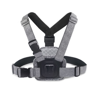 Magnetno držalo za kamero Techsuit "JX-002" za GoPro z magnetno osnovo in prsnim nosilcem - sivo