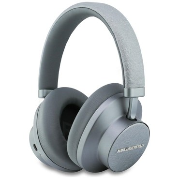 Bluetooth Over-Ear slušalke Karl Lagerfeld "Saffiano Elongated" BT 5.4 z ANC in USB-C - grey