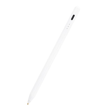 Stylus pisalo Techsuit "S3" - univerzalen, USB-C s hitrim polnjenjem - bel