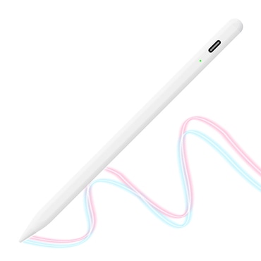 Stylus pisalo Techsuit "AC10-CP" Bluetooth, USB-C, Palm Rejection, Tilt Pressure Sense, 130mAh - belo