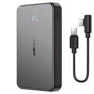 Power bank Acefast "M31" 22.5W 10000mAh z MagSafe, hitro polnjenje, 2x USB-C, LED prikazovalnik - black