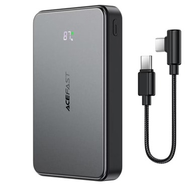 Power bank Acefast "M31" 22.5W 10000mAh z MagSafe, hitro polnjenje, 2x USB-C, LED prikazovalnik - black