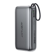 Power bank Acefast "M32" 35W - 10000mAh z izvlečnim kablom USB-C - metal gray