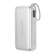 Power bank Acefast "M32" 35W - 10000mAh z izvlečnim kablom USB-C - silver