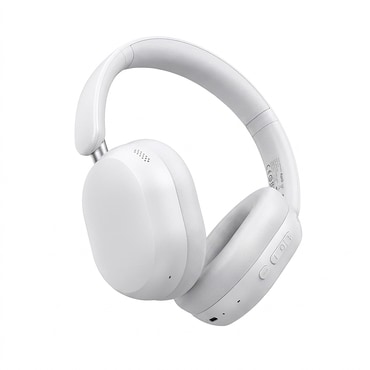 Bluetooth Over-Ear slušalke Acefast "H12" BT 5.4 z 4-Mic hibridno ANC tehnologijo, Game Mode, Bass Boost in HD mikrofonom - white