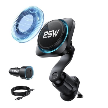 Magnetno avtomobilsko držalo ESR "OmniLock" z brezžičnim polnjenjem Qi2, 25W - black