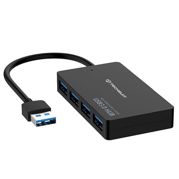 Hub postaja Techsuit "QuantumNode 4v1 (H15)" USB-A - 4x USB-A 3.0, ABS - črna