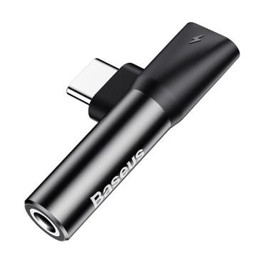 USB-C v AUX 3.5mm audio kabel Baseus "L41" - black