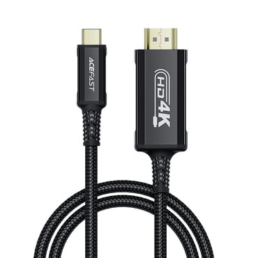 USB-C v HDMI video kabel Acefast "C1-10" 4K pri 60Hz, Plug and Play, 1.8m - black