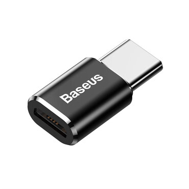 OTG adapter Baseus "CAMOTG-01" Micro-USB v USB-C - črn