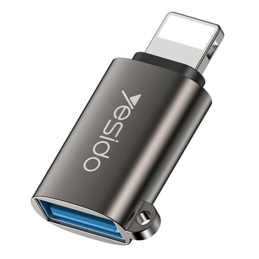 OTG adapter Yesido "GS14" USB-A v Lightning  480Mbps - črn