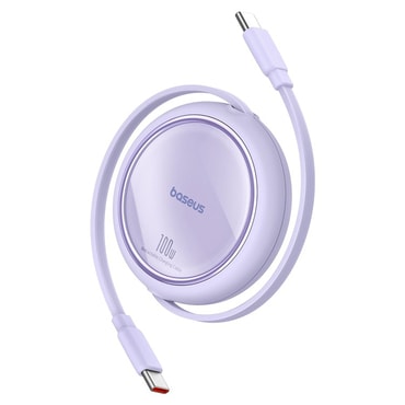 Polnilni in podatkovni 100W USB-C v USB-C kabel Baseus "Free2Draw Mini" - 480Mbps - 1m - nebula purple