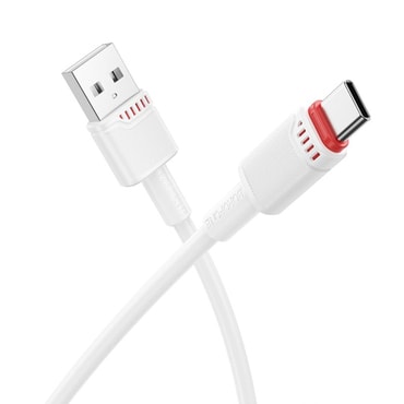 Polnilni in podatkovni USB-A v USB-C kabel Borofone "Beneficio BX110" - 3A - 1m - bel