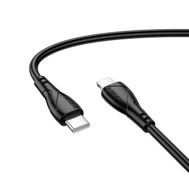 Polnilni in podatkovni 27W USB-C v Lightning kabel Borofone "Energy Series BX121" - 1m - črn