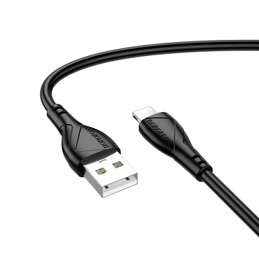 Polnilni in podatkovni USB-A v Lightning kabel Borofone "Energy Series BX121" - 2.4A - 1m - črn